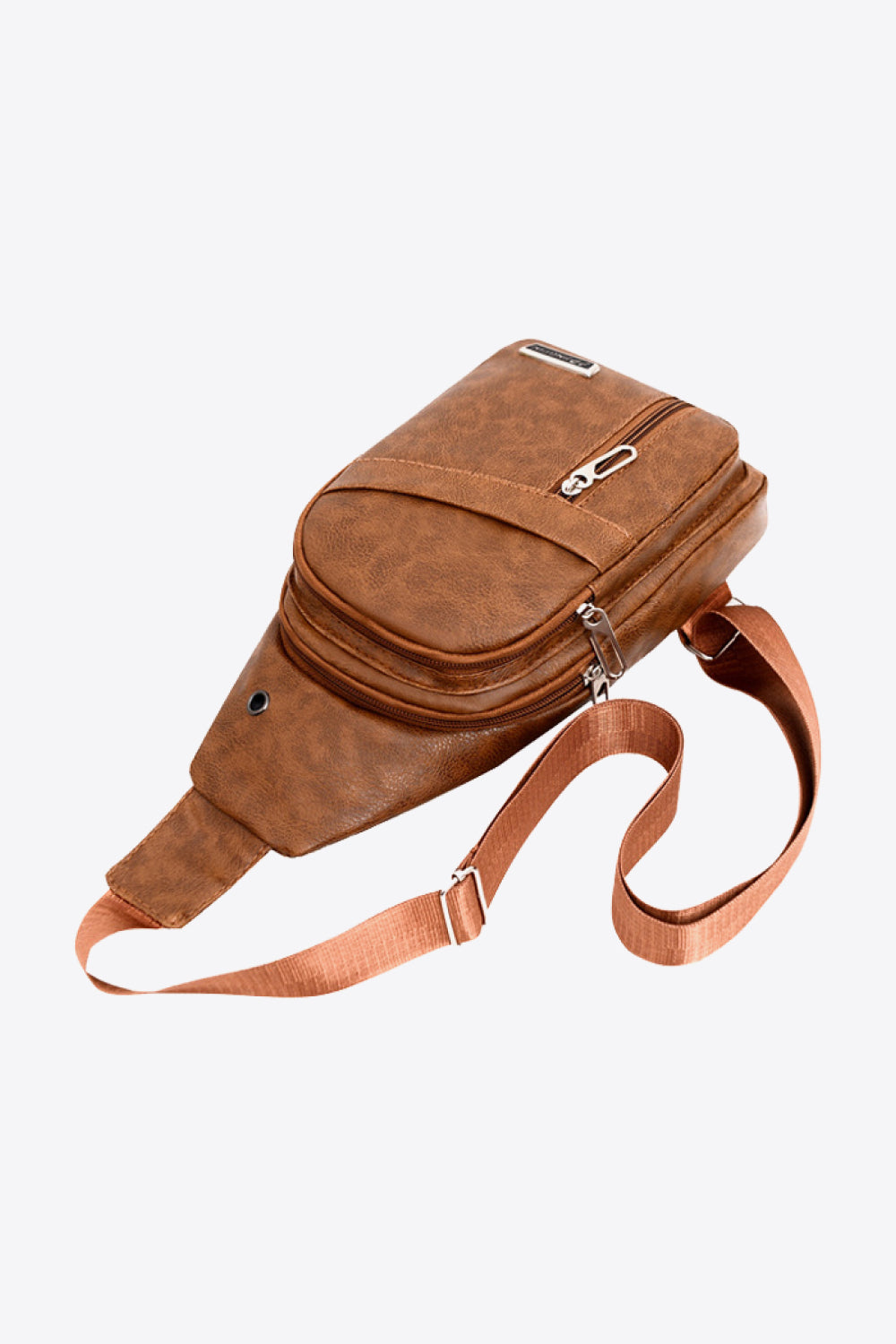 PU Leather Large Capacity Sling Bag