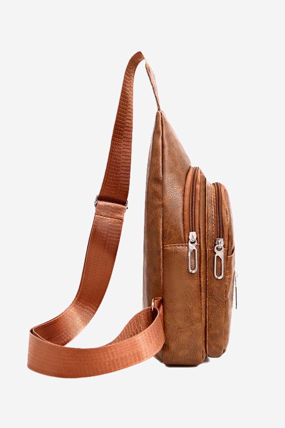 PU Leather Large Capacity Sling Bag