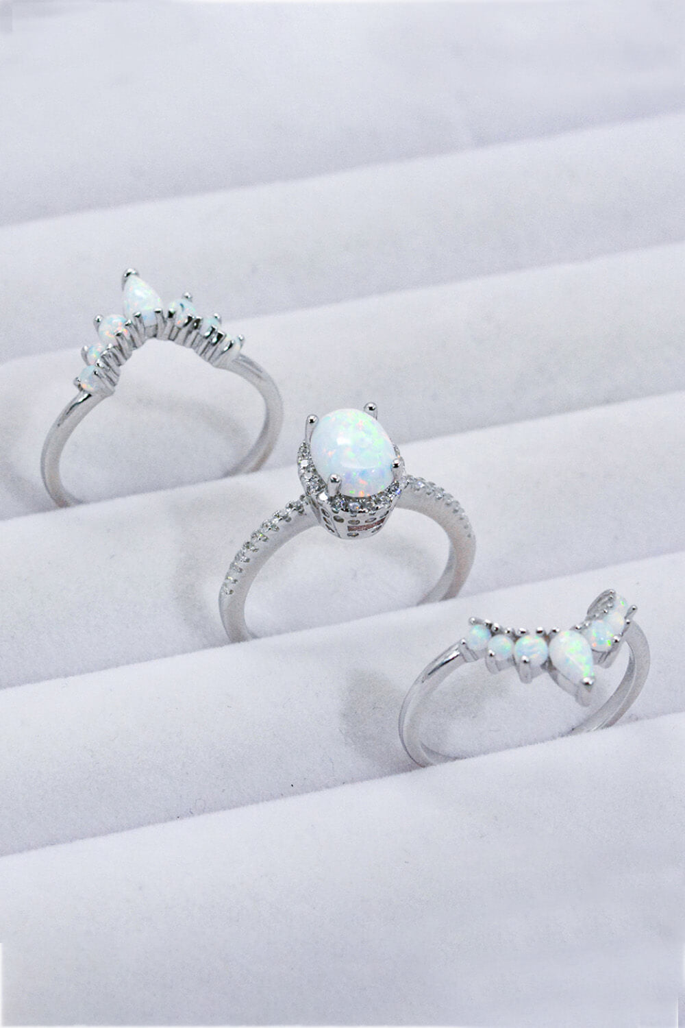 925 Sterling Silver Opal Ring