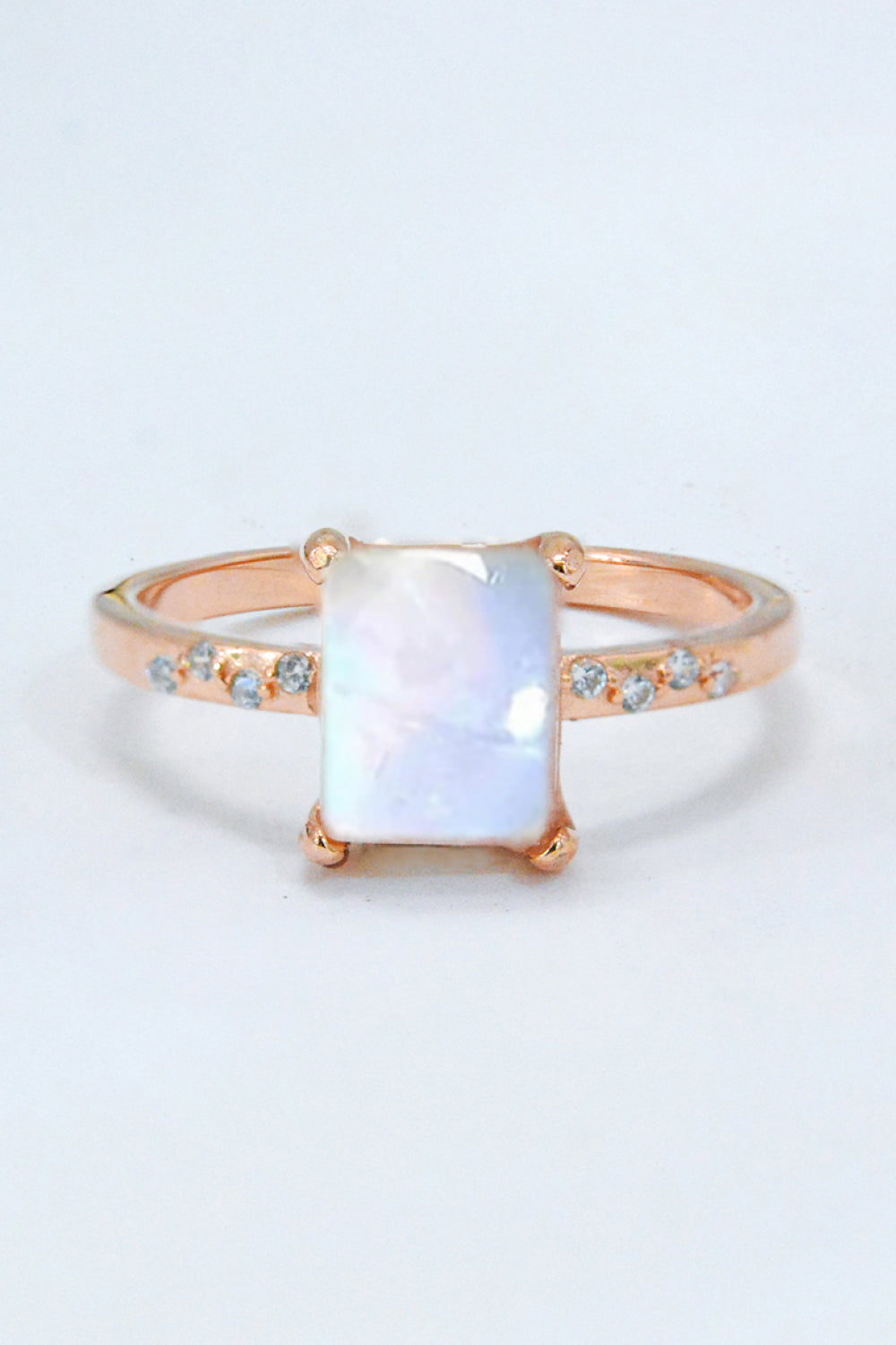 Square Moonstone Ring