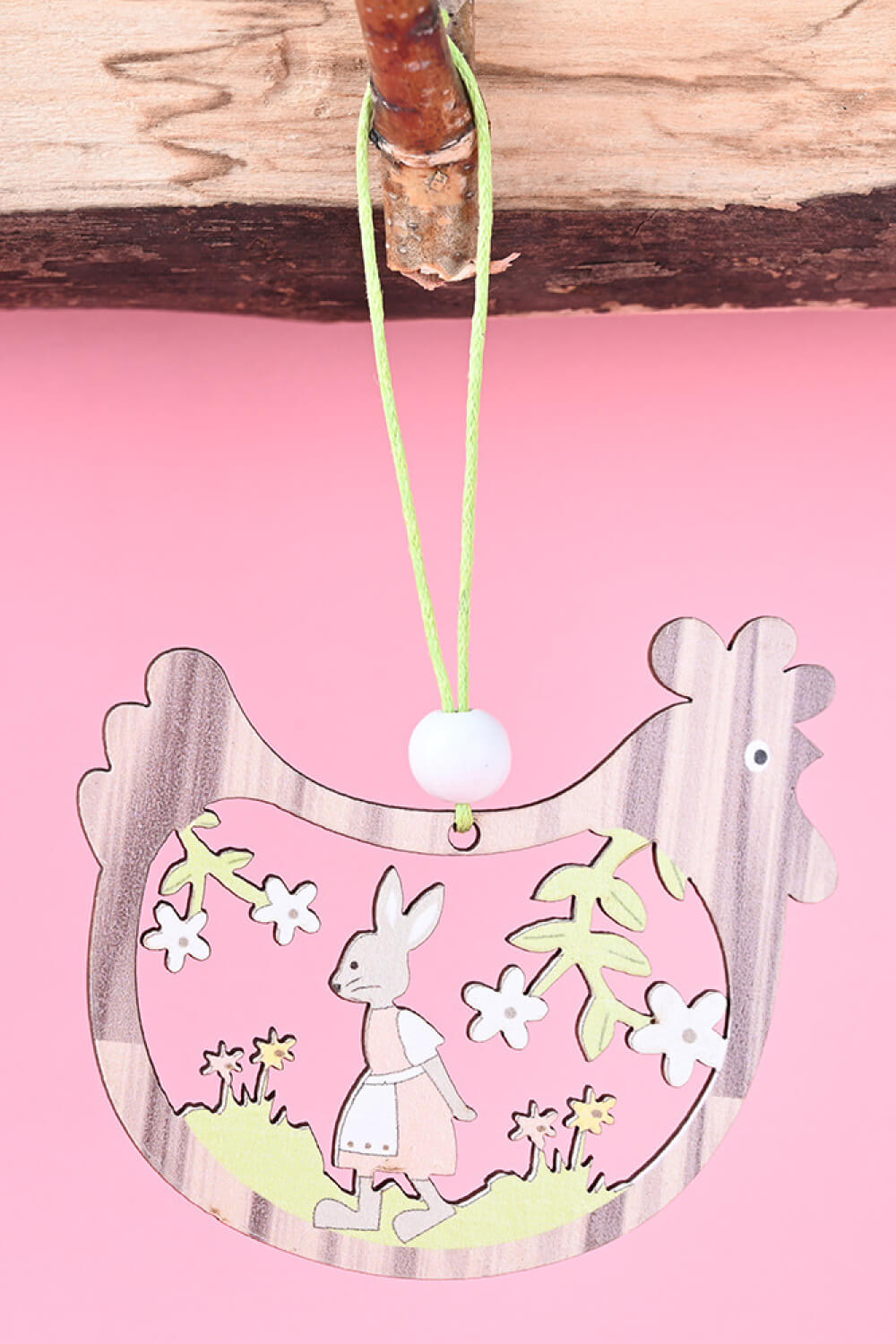 Random 8-Pack Easter Wooden Hanging Widgets