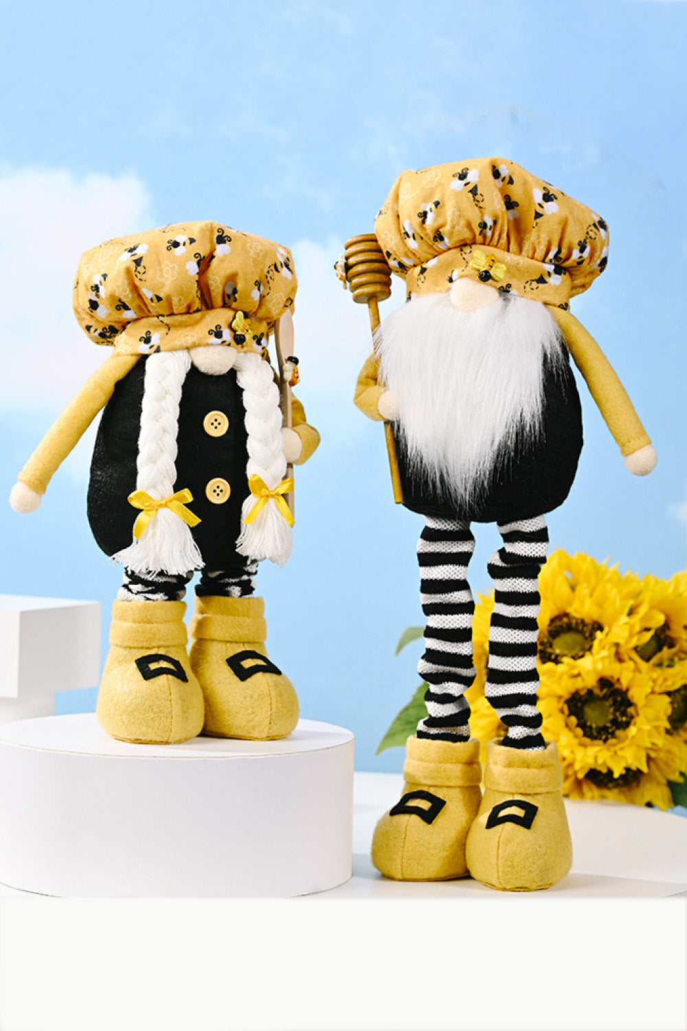 Bee Print Telescopic Leg Gnome