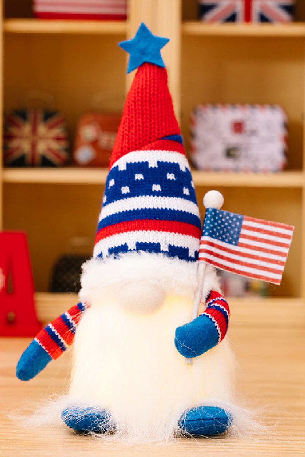 2-Piece Independence Day Knit Decor Gnomes